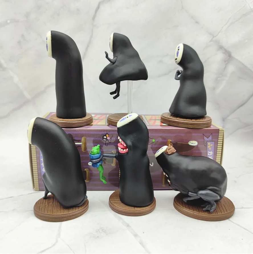 Spirited Away No-Face Man Blind Boxes Set 6 Pcs