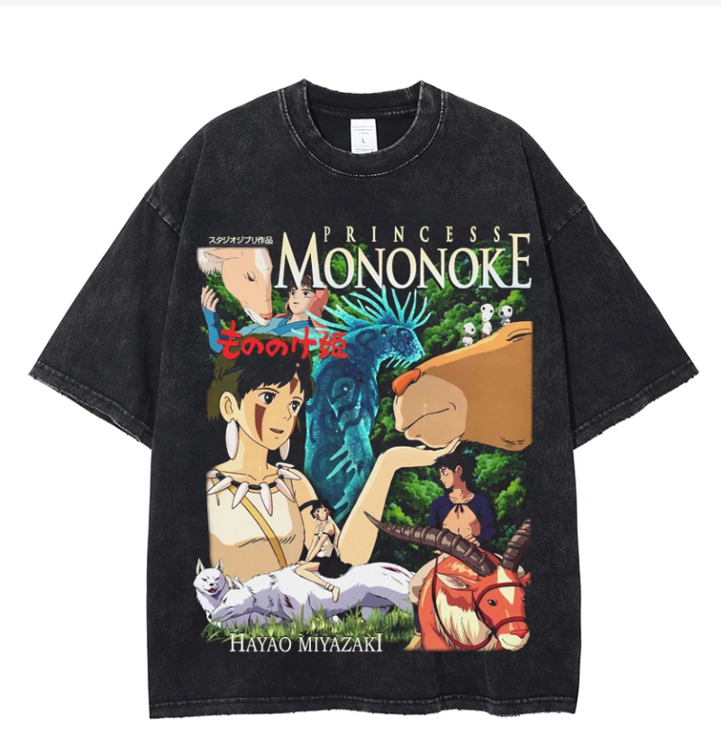Princess Mononoke Vintage T-shirts
