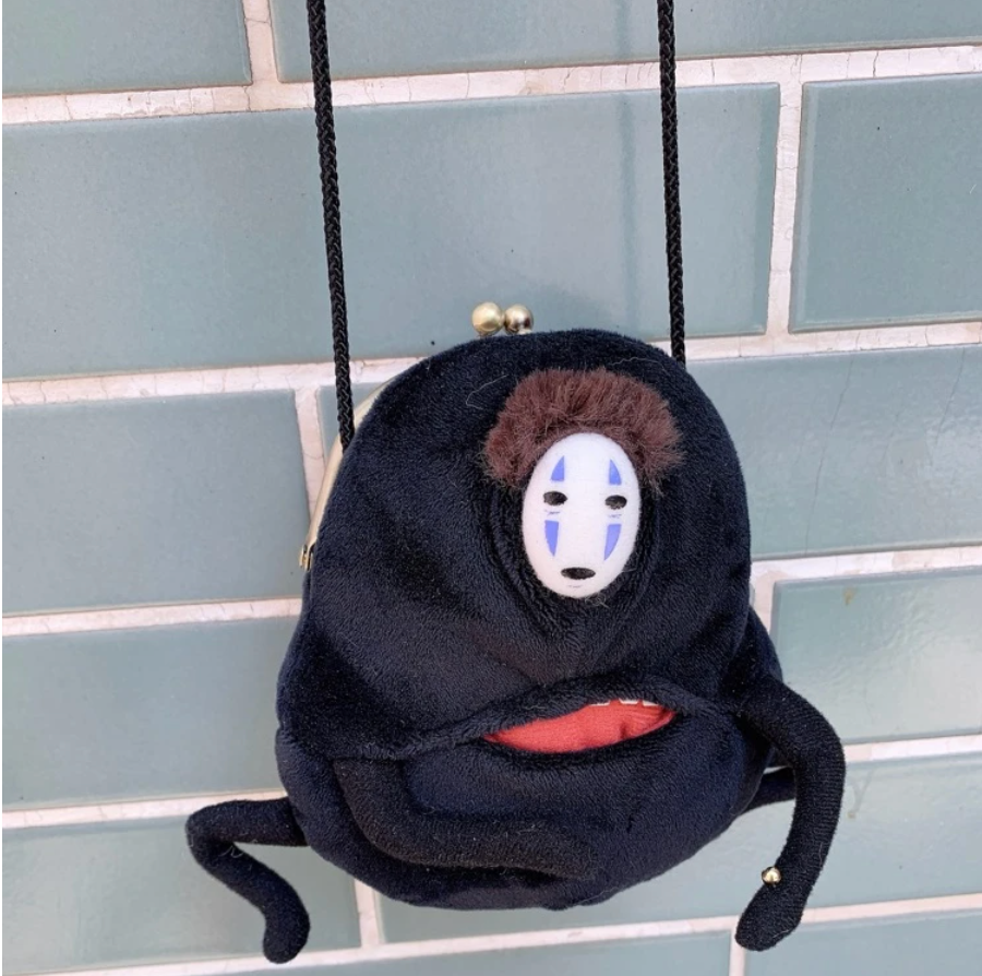 Spirited Away No-Face Clasp Pouch