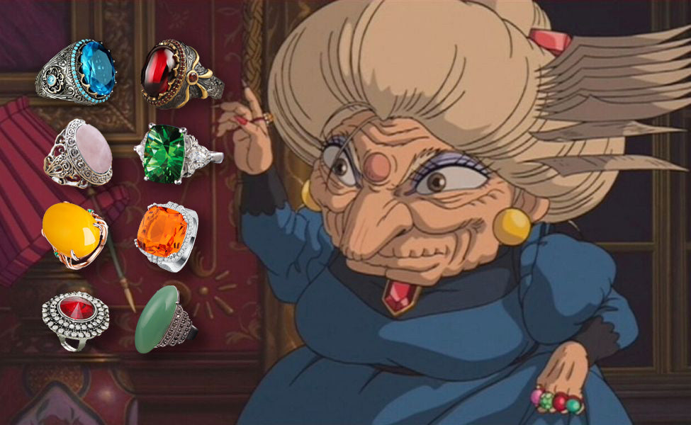 Spirited Away Yubaba's Rings