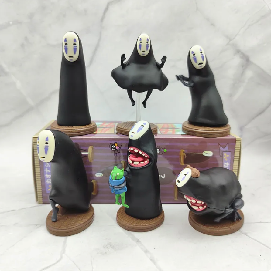 Spirited Away No-Face Man Blind Boxes Set 6 Pcs