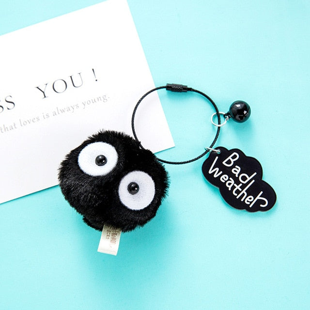 Spirited Away Soot Sprite Keychains