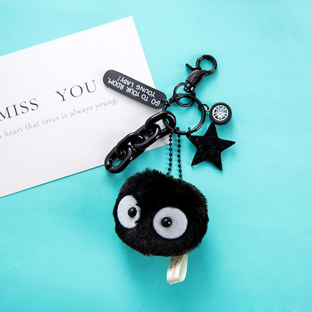 Spirited Away Soot Sprite Keychains