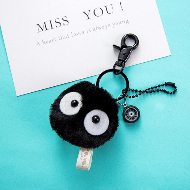 Spirited Away Soot Sprite Keychains