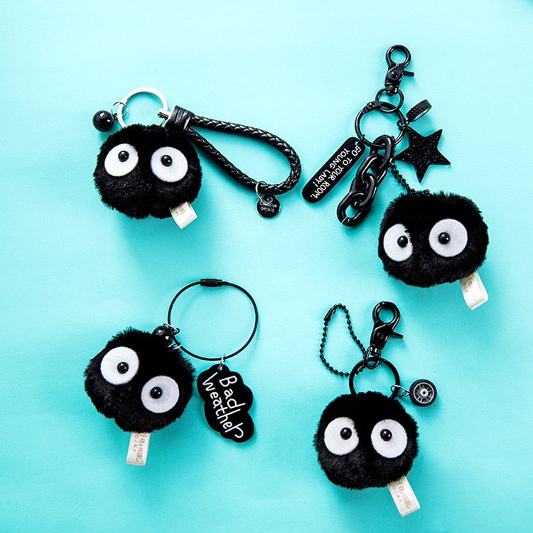 Spirited Away Soot Sprite Keychains